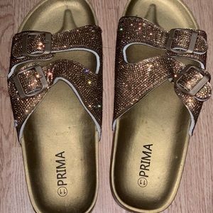 Gold sandals